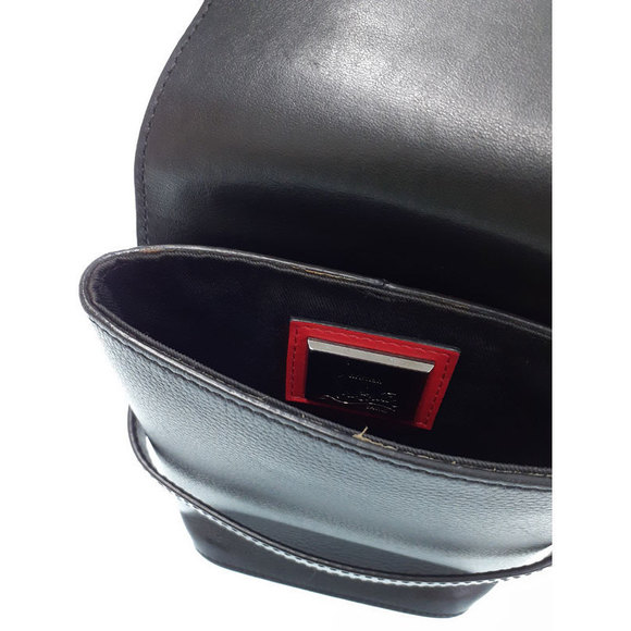 Christian Louboutin Shoulder Bag Black Red - Picture 9 of 9
